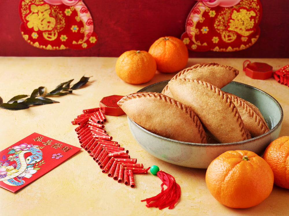 Lunar New Year with curry puffs